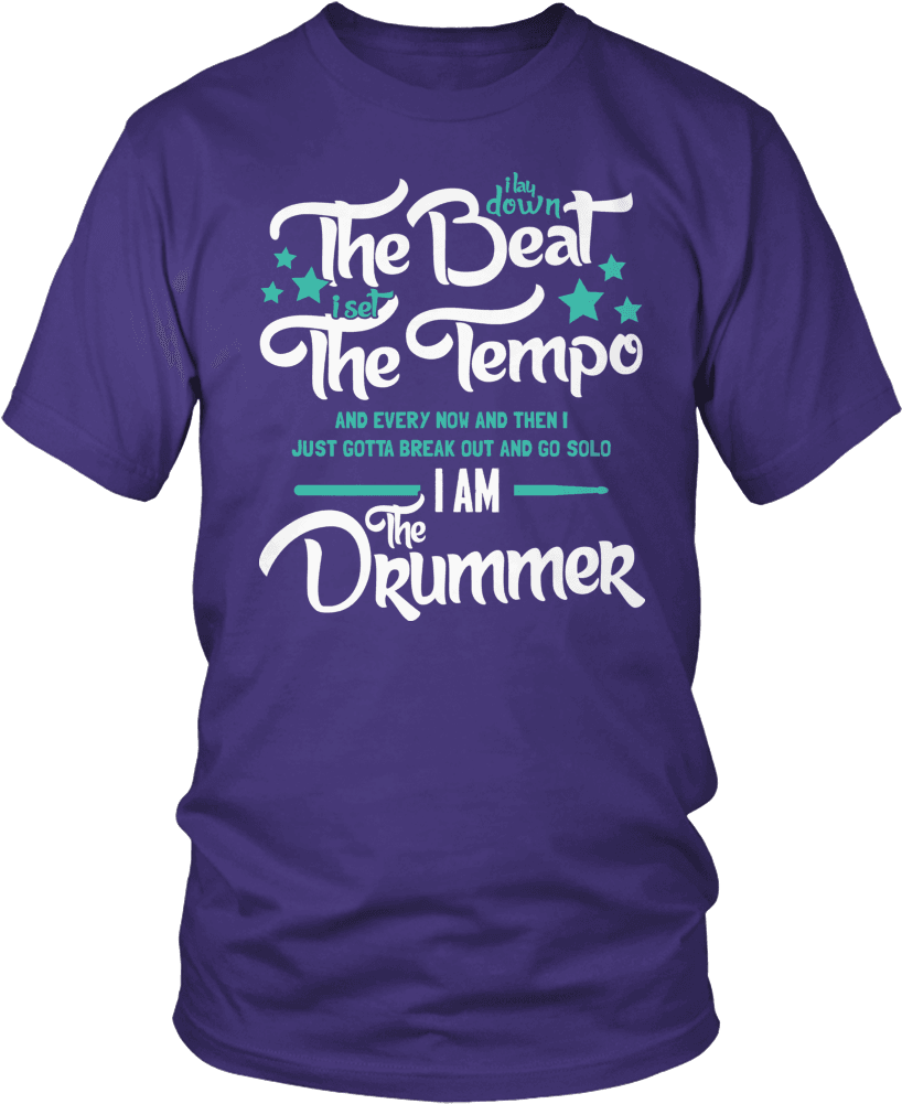 I Am The Drummer - Larry Bernandez T Shirt (1000x1000), Png Download