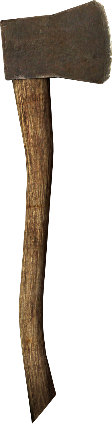 Woodcutter's Axe - Hacha De Leñador Skyrim (391x1478), Png Download