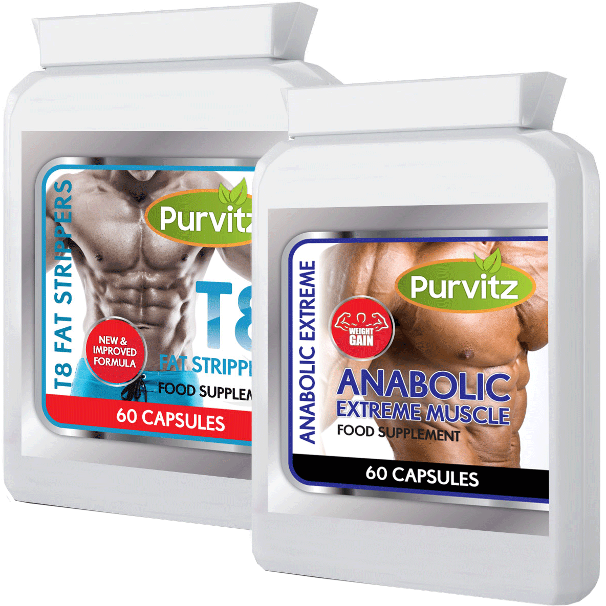 Details About T8 Strong Fat Burners Anabolic Weight - Weight Gain Tablets (1200x1200), Png Download