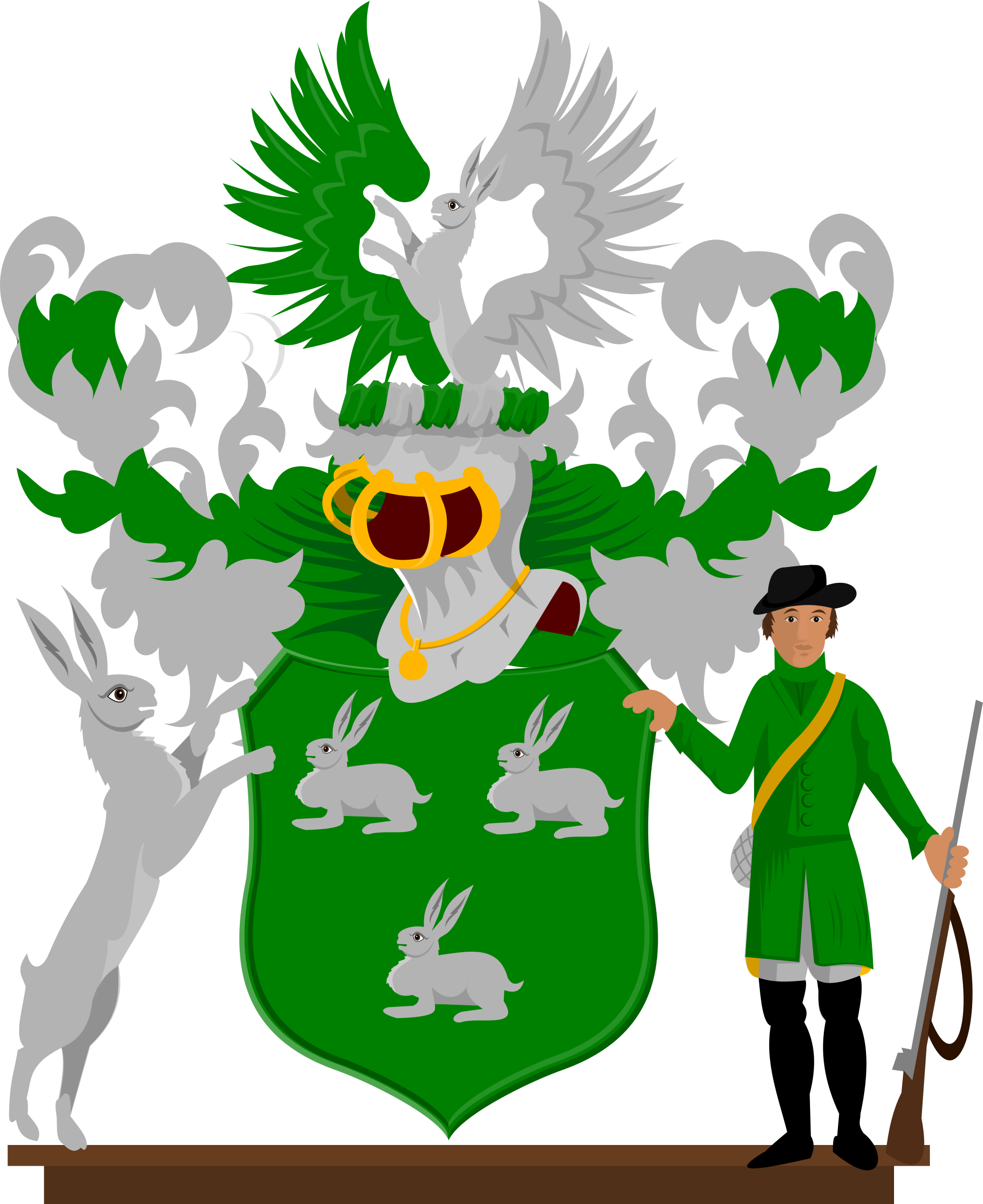 Leprechaun Svg File - Coat Of Arms (2000x2448), Png Download