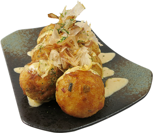 揚げたこ焼き君 Age Takoyaki $7 - Takoyaki (730x521), Png Download