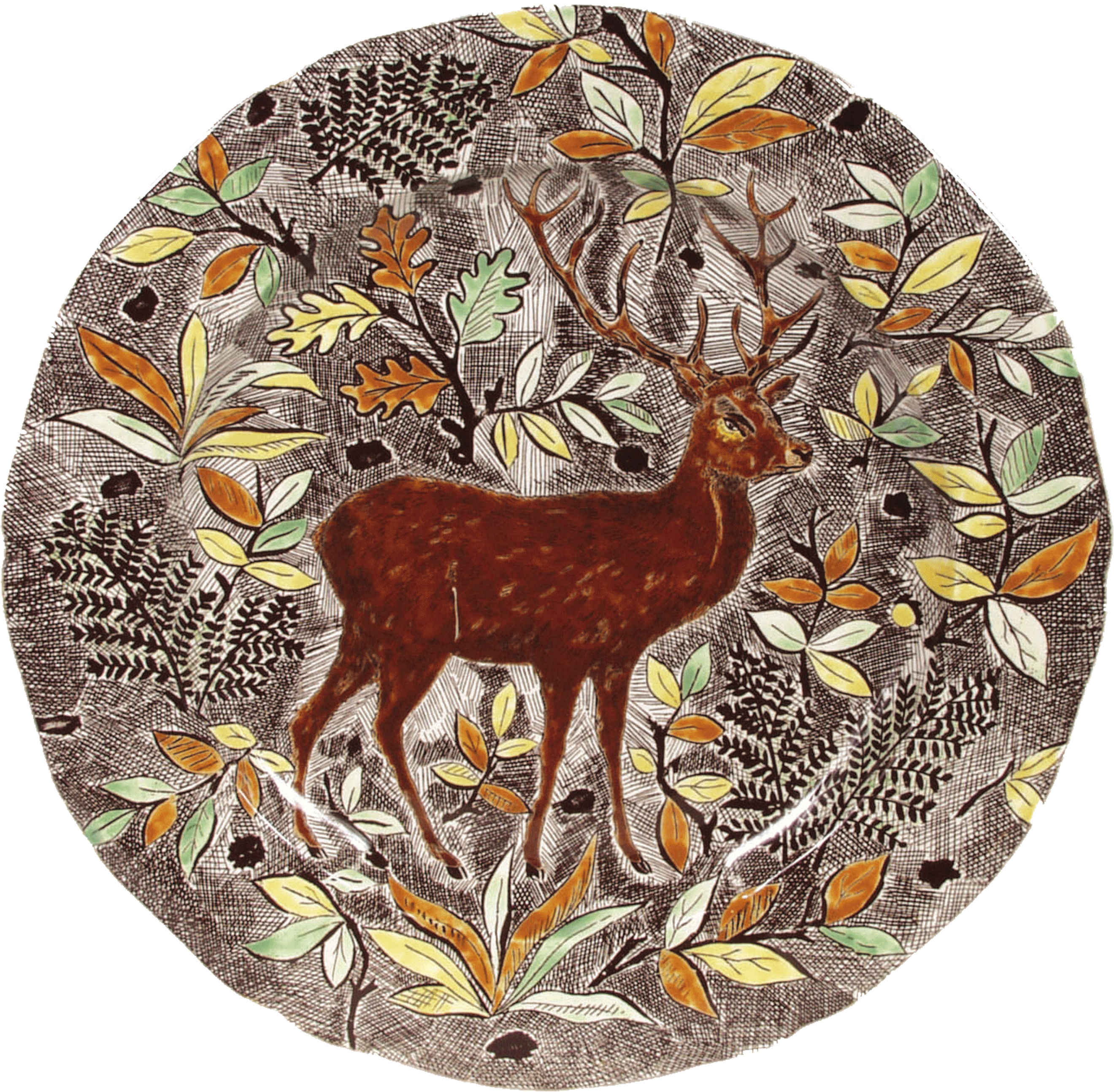 Plat Rond 6 Cerf - Sorrel (2740x2761), Png Download