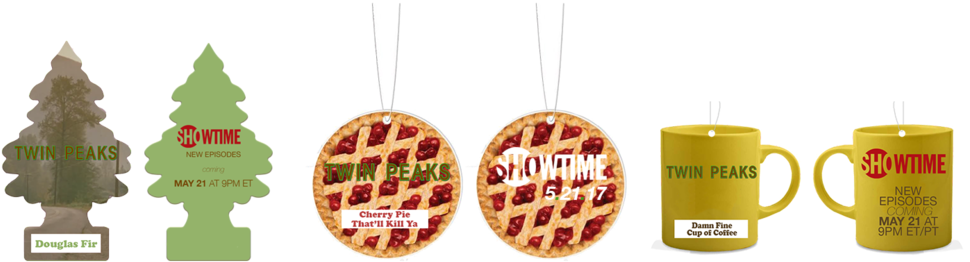 Twinpeakfresheners (1000x750), Png Download