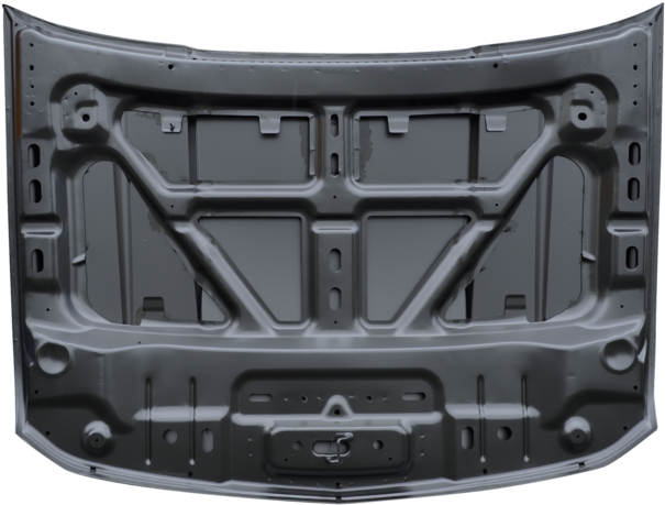 2007-2013 Chevy Silverado Truck Cowl Hood Underside - Grille (650x477), Png Download
