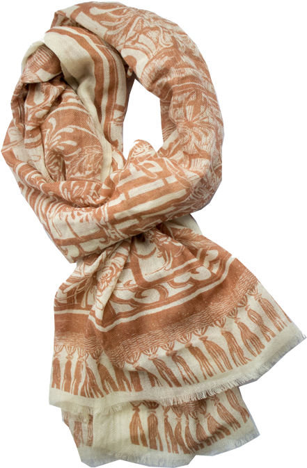 Lattice Wool Scarf - Scarf (600x800), Png Download