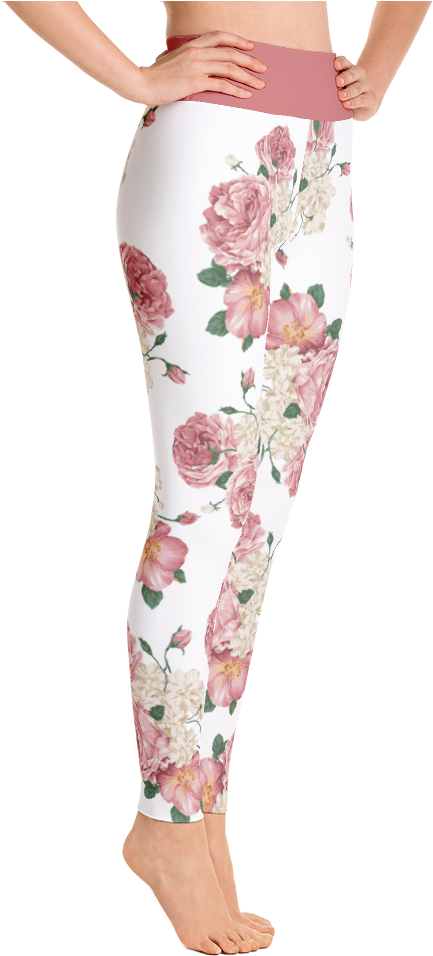 Floral Print Leggings - Nightwear (1000x1000), Png Download