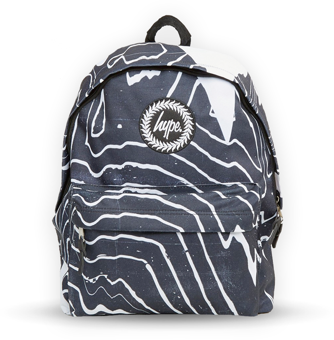 Hype Backpack Zebra - Shoulder Bag (677x689), Png Download