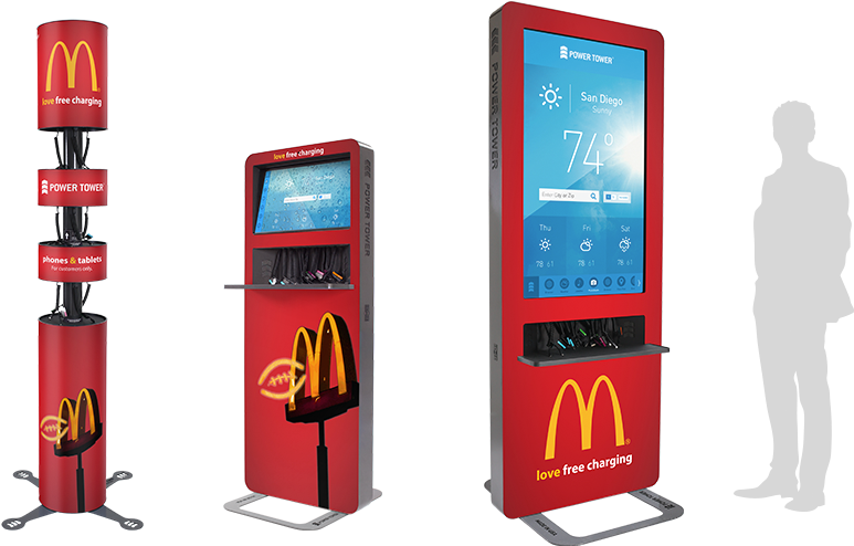 Custom Branding Available On Every Station - Estacion De Recarga Movil (834x495), Png Download