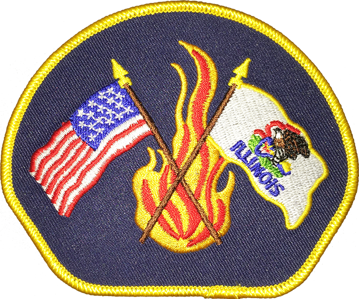 Illinois Fire Patch (719x600), Png Download