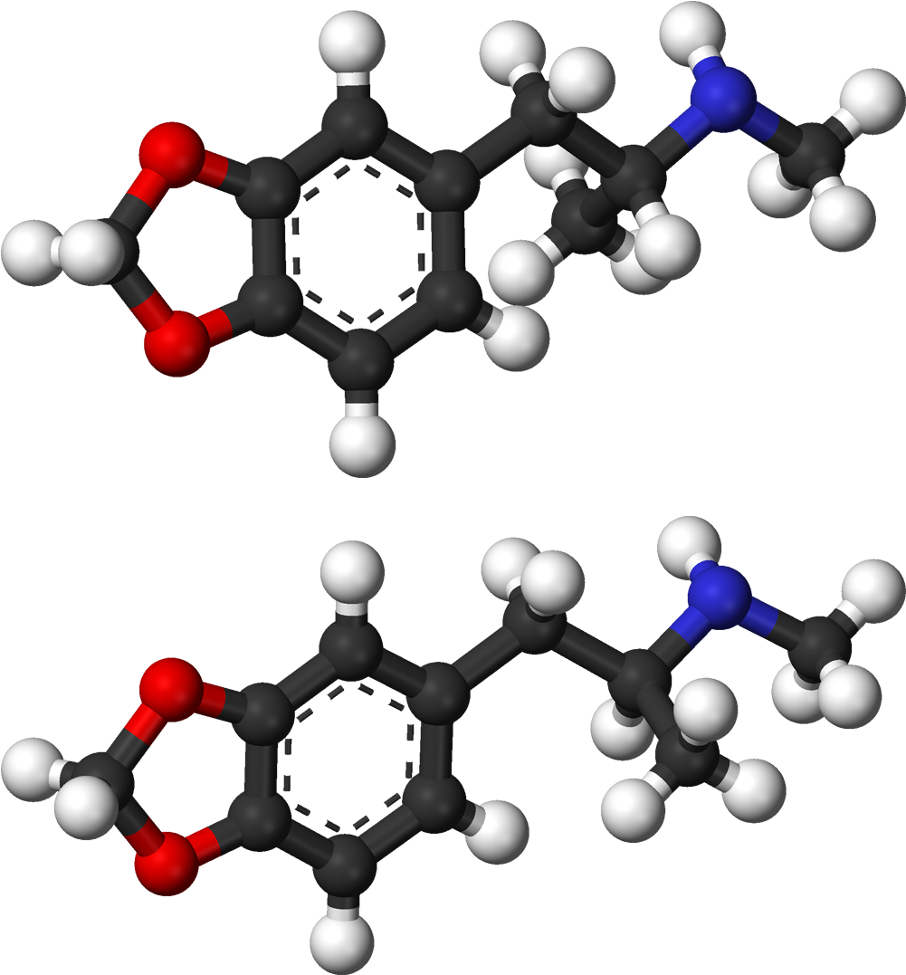 إكستاسي - Enantiomers 3d (1100x1176), Png Download