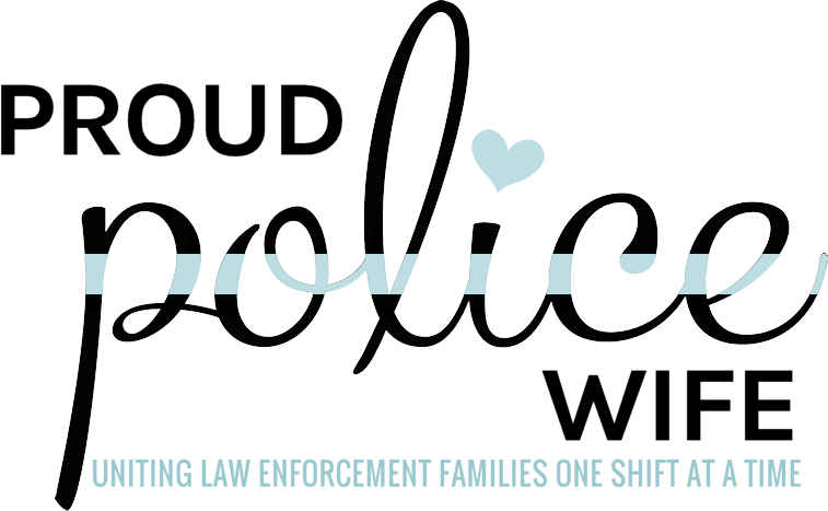 Proud Police Wife Logo (757x467), Png Download