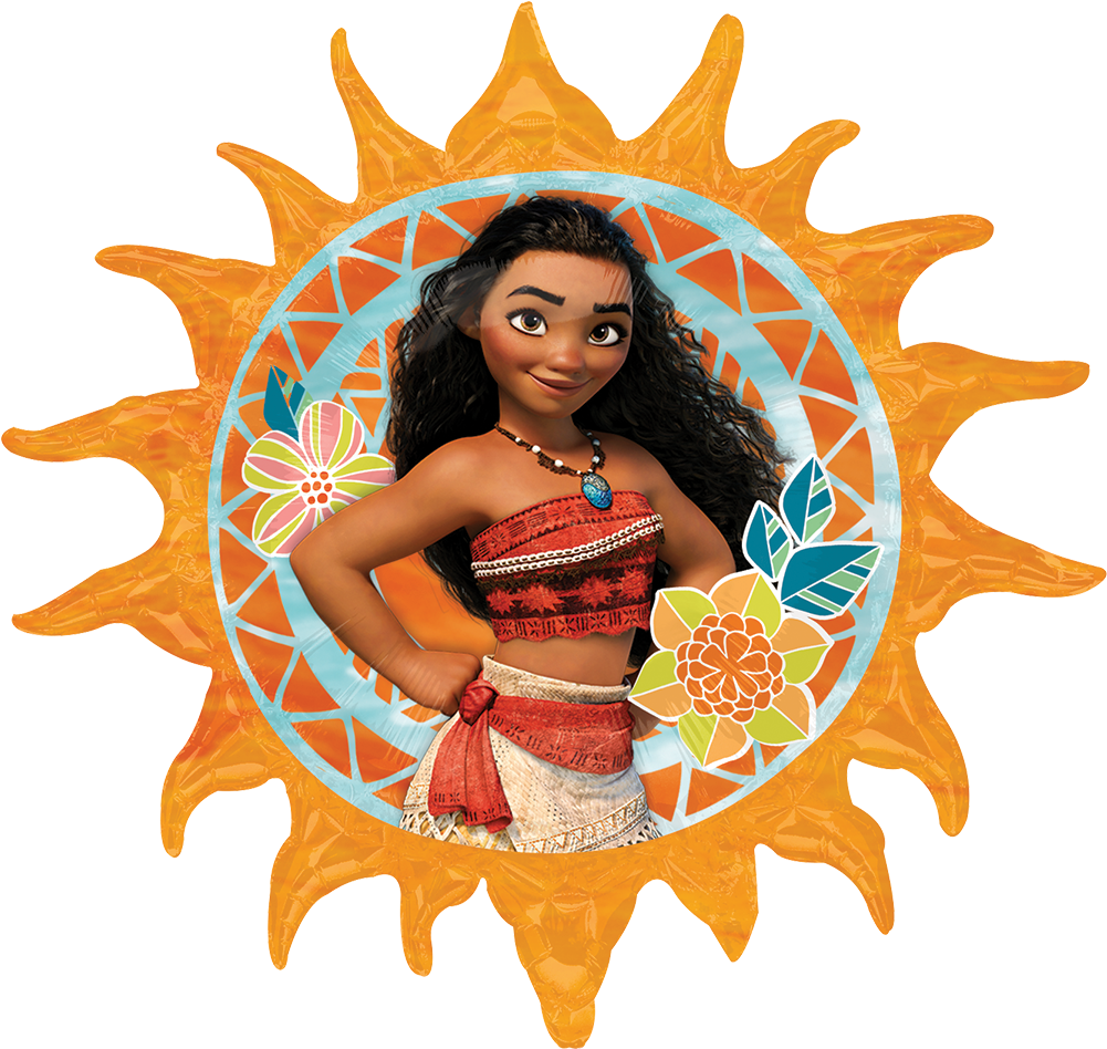 Supersh Moana Sol, Metalizado - Disney Moana (1000x1000), Png Download