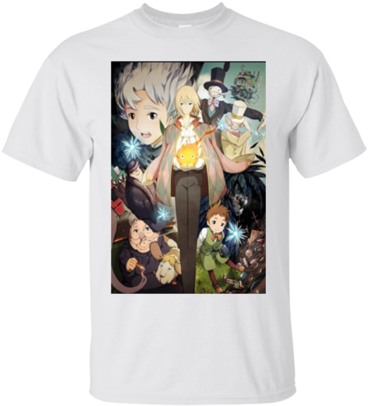 Ghibli Studio Anime Howl Moving Castle Hoodies Sweatshirts - Howl's Moving Castle (580x580), Png Download