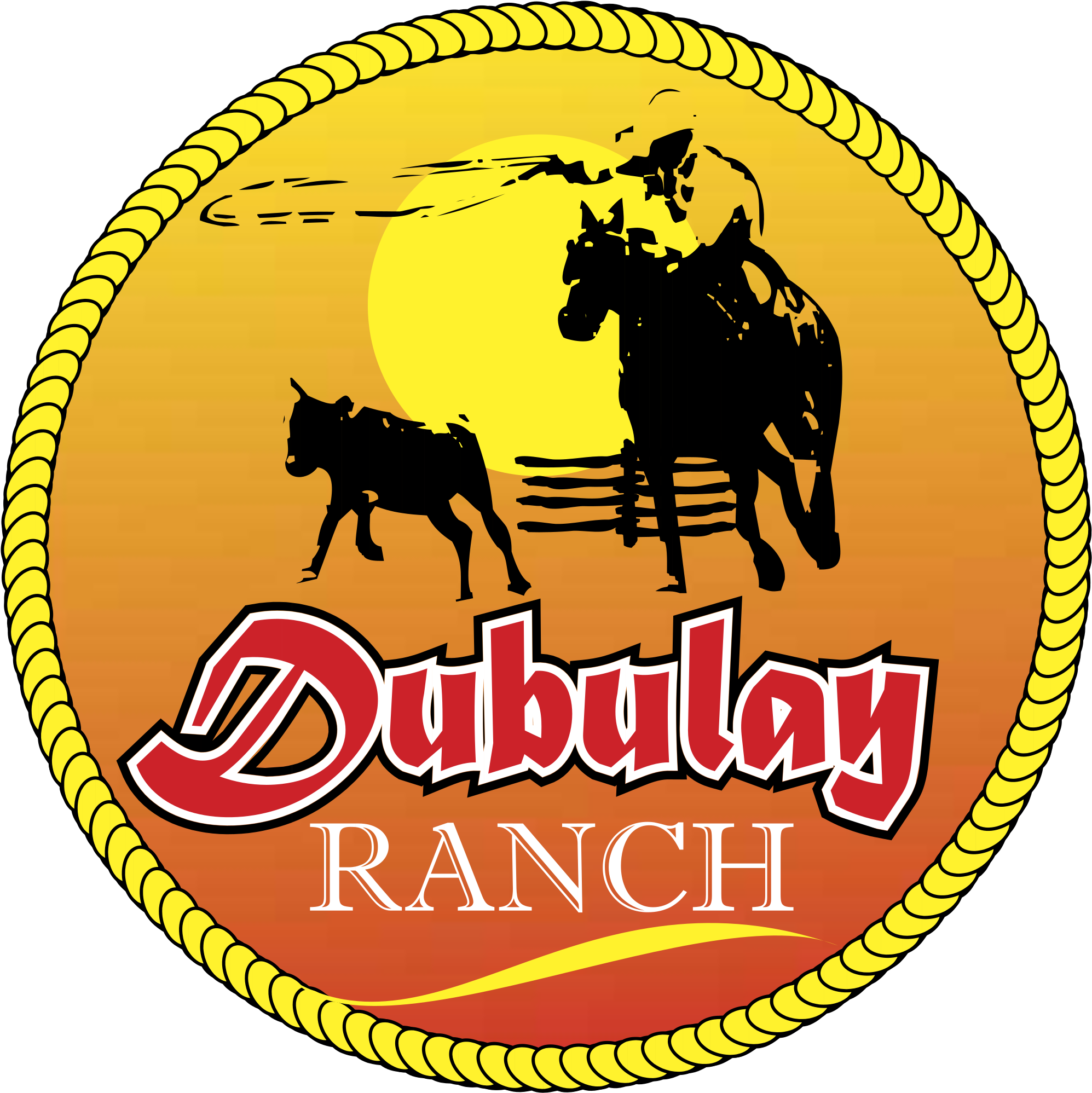Dubulay Ranch Logo Png Transparent - Silhouette (2400x2400), Png Download