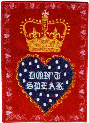 Don't Speak - Patchyalater Patch - Patches - Heart (600x600), Png Download