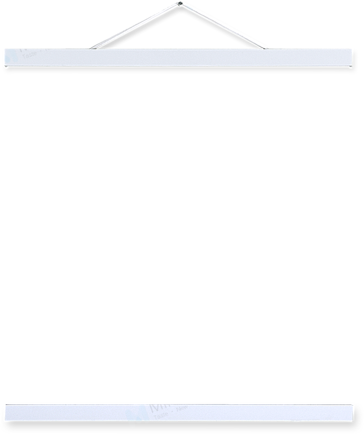 Magnet Poster Hanger White 1 1 Frame - Clothes Hanger (1000x1000), Png Download