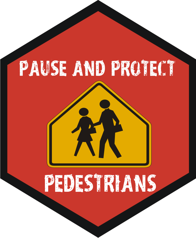 Pedestrian Safety - School Crossing Sign (672x813), Png Download