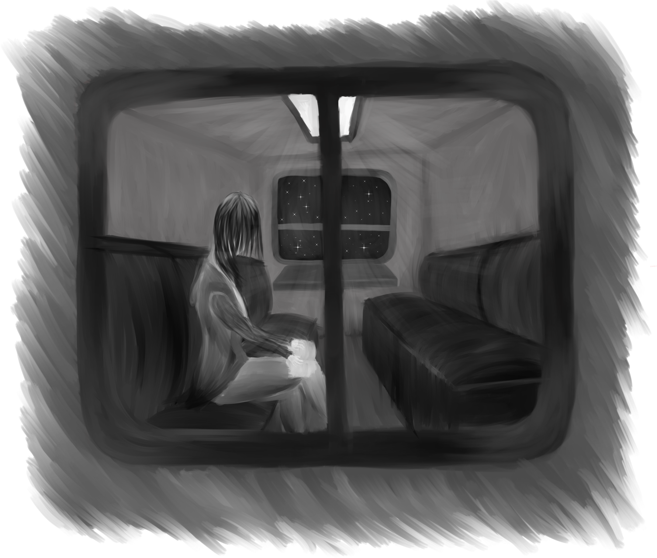 The Train At - Illustration (2197x1890), Png Download