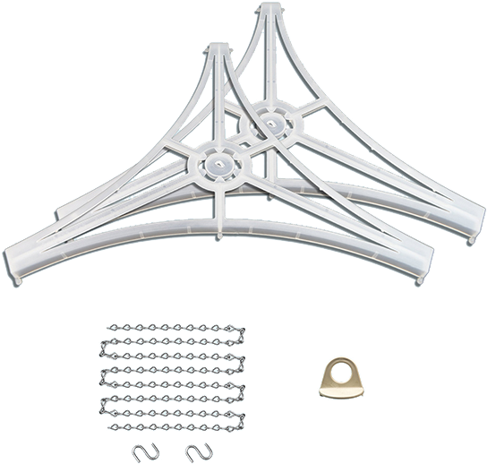 Large 3-sided Hanging Sign Hardware Set - Arch (686x600), Png Download