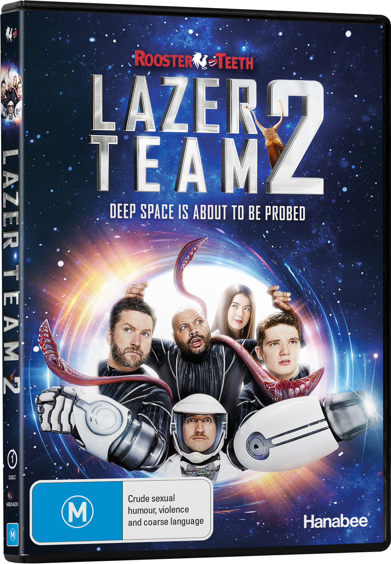 Rooster Teeth - Lazer Team 2 Dvd (1413x1955), Png Download