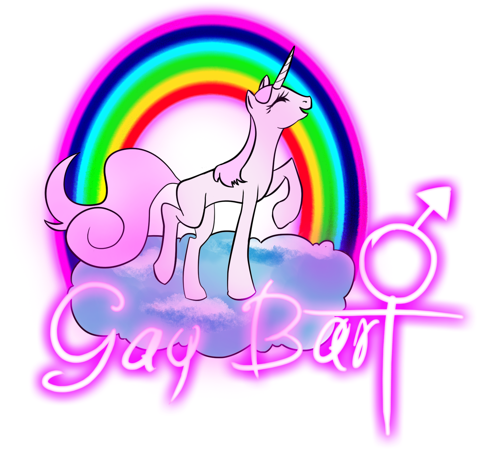 El Mayor Thint Tank Illuminati Gay El Lgbt Está Financiado - Unicornio Con Bandera Gay (2149x1656), Png Download