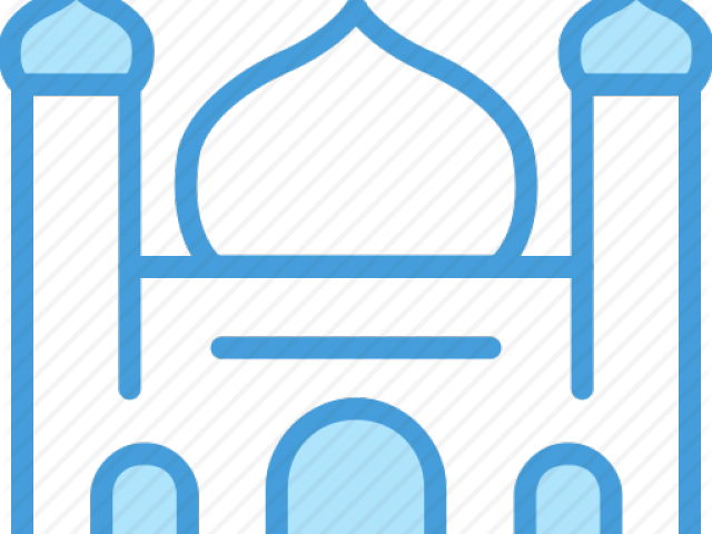 Mosque Clipart Shadow - Black Folding Chair Png (640x480), Png Download