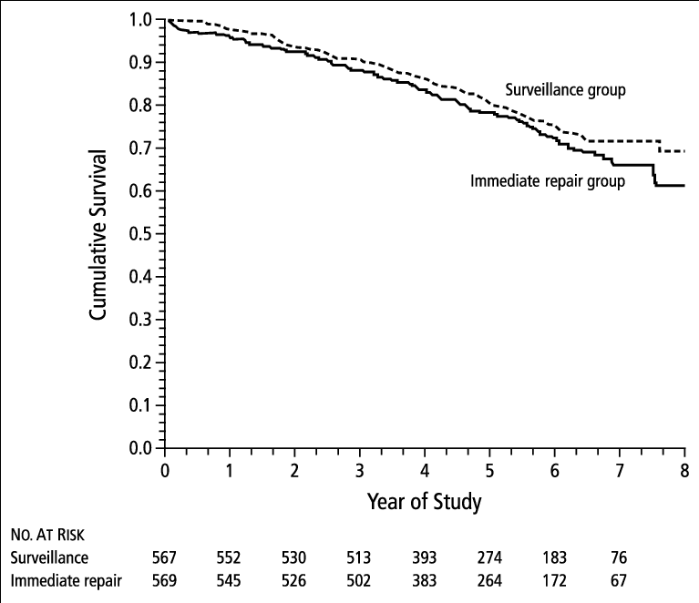 Cumulative Survival According To Treatment Group In - Document (767x662), Png Download