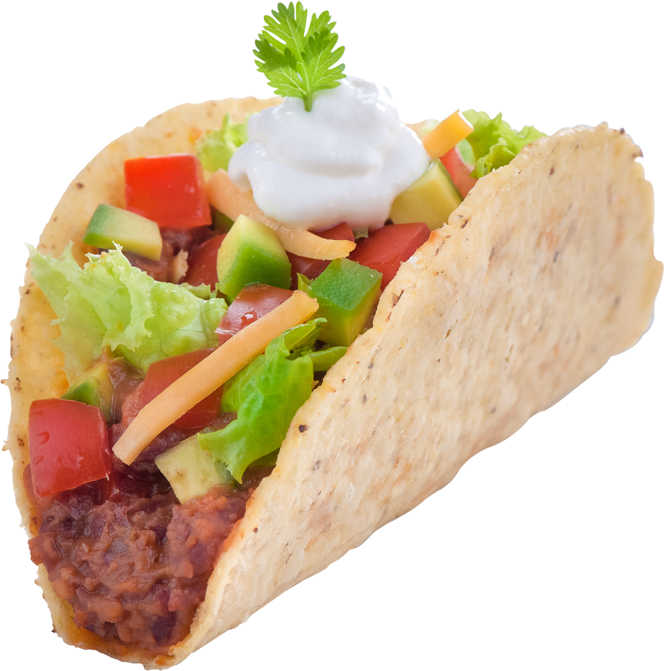 Bean-taco - Cornitos Taco Shells (2178x1796), Png Download