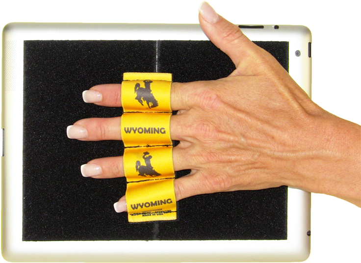 Wyoming Cowboy With Gold Background Tablet Grip - Smartphone (800x800), Png Download