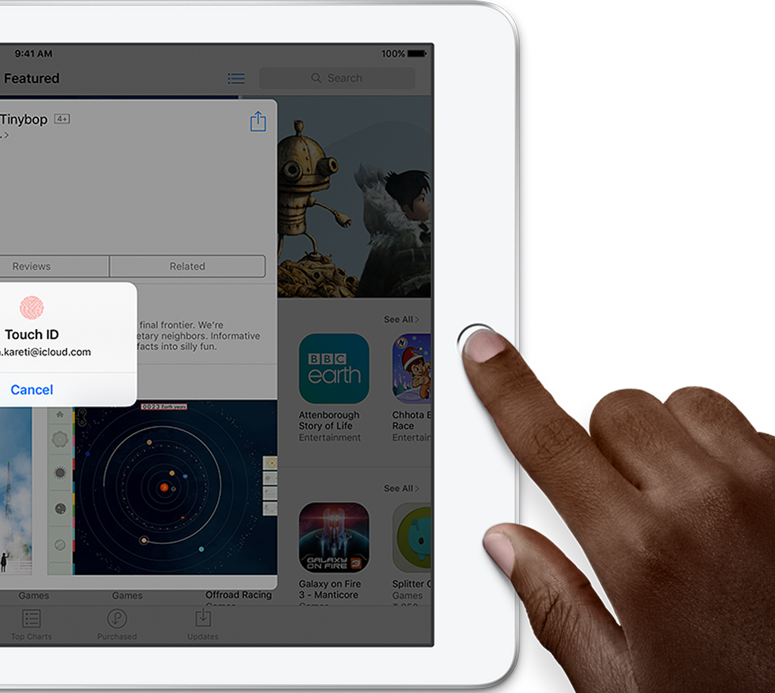 Touch Id Lets You Unlock Your Ipad Instantly And Secure - Apple Ipad Family (1599x1430), Png Download
