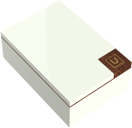 Walnut Trim Lacquered Wood Rakhi Gift Box - Box (1200x751), Png Download