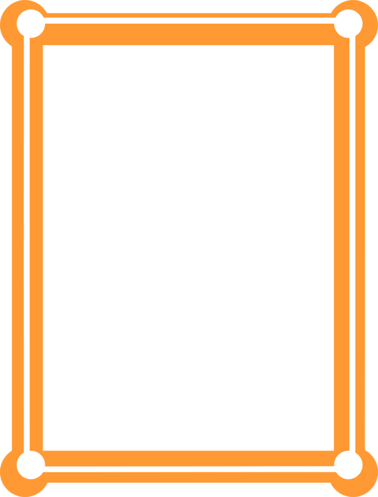 Orange Border Frame Png Picture - Orange Borders And Frames (780x1024), Png Download
