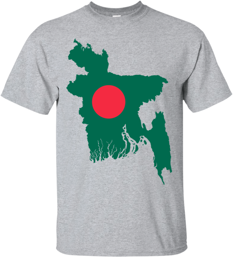 Bangladesh Map T-shirt - Map Of Bangladesh (1024x1024), Png Download