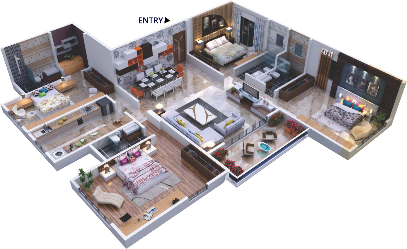 Internal Features - Floor Plan (1920x884), Png Download