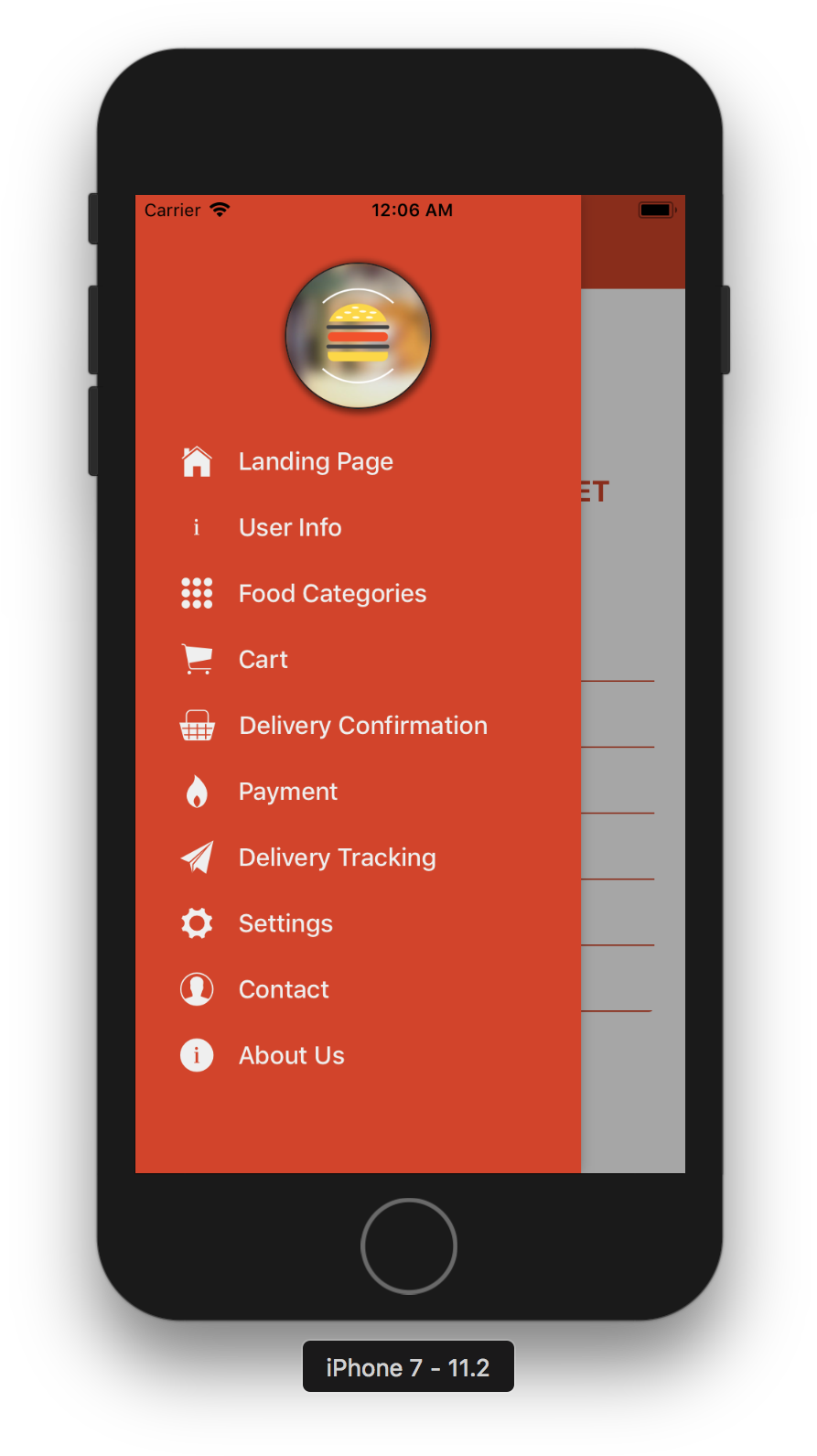 Food-ui/img6 - Contact Us Mobile Ui (942x1618), Png Download