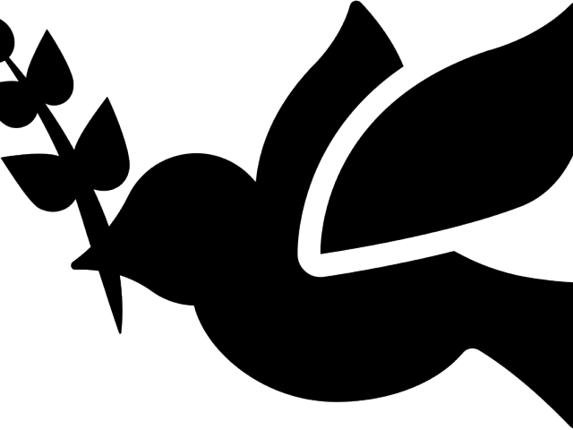 Peace Dove Clipart Svg - Peace Icon Png (640x480), Png Download