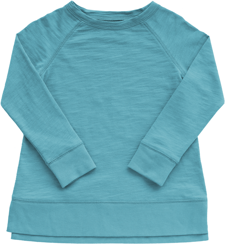 The Long Sleeve Tunic Pool P - Long-sleeved T-shirt (850x891), Png Download