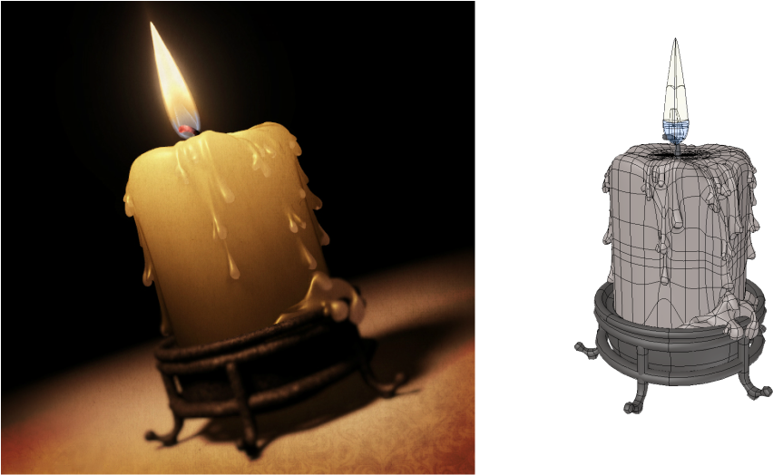 A Personal Project Of A Candle I Made To See If I Could - Advent Candle (901x525), Png Download
