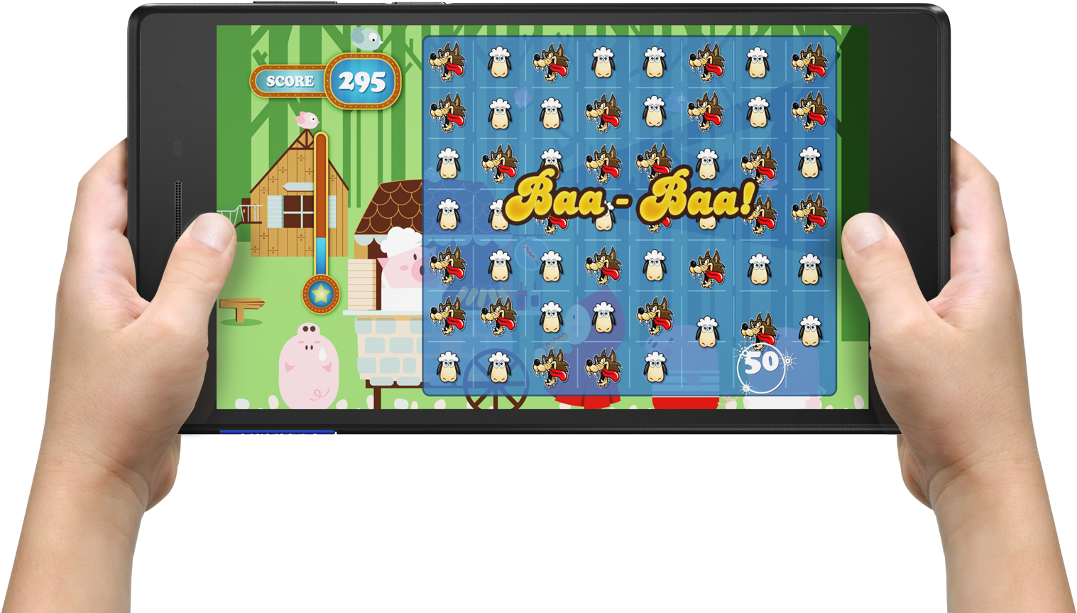 16 Tab 7 Essential With Hero Comparison Wolf Screen - Lenovo Tab E7 (2000x1126), Png Download