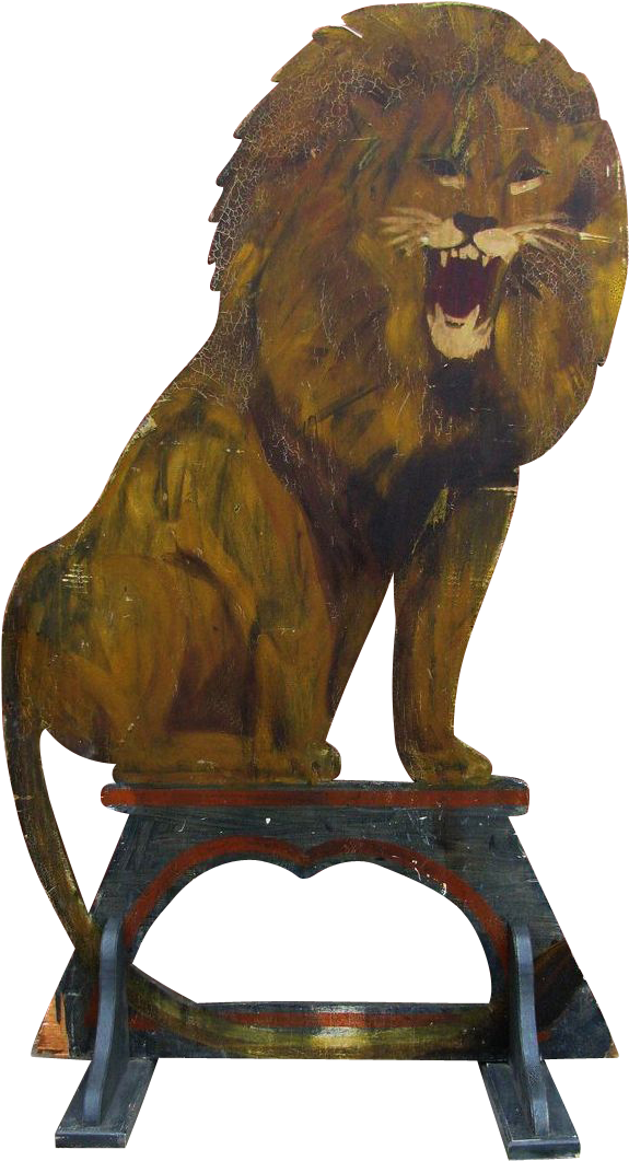 Circus Lion Png Black And White - Masai Lion (1090x1090), Png Download