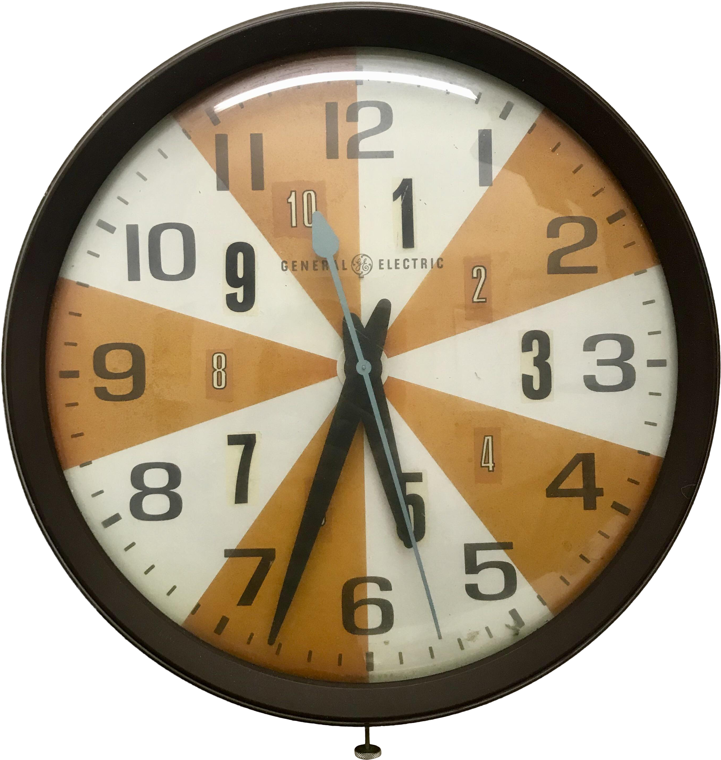 General Electric Industrial Chairish - Clock (3031x3192), Png Download