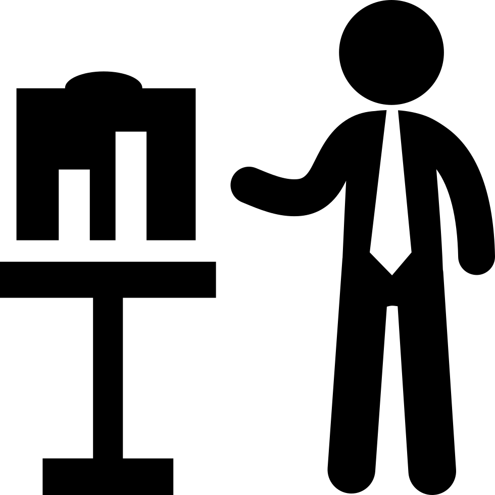 Png File Svg - Person At A Table Icon (980x980), Png Download