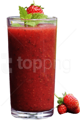 Free Png Download Smoothie Fruit Strawberry Png Images - Strawberry Juice Png (850x563), Png Download