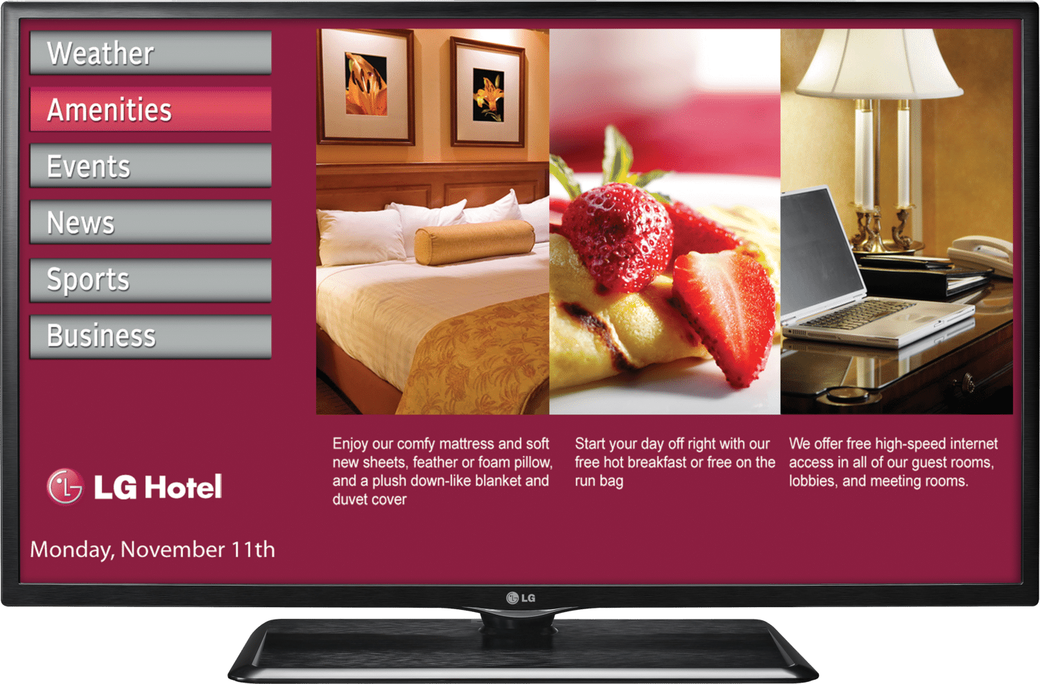 Lg Commercial Lite - Lg 42ly760h (1500x987), Png Download
