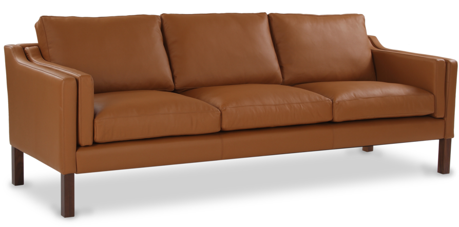 2213 Three-seater Sofa - Couch (912x456), Png Download