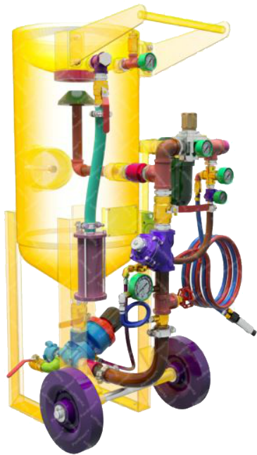 300lb Soda Blast Pot - Car (648x648), Png Download