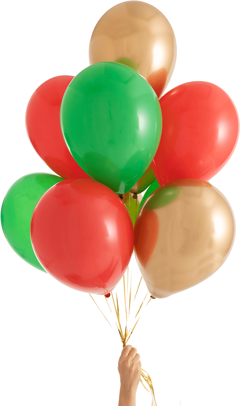 Christmas Party Balloons - Balloon (1400x1400), Png Download