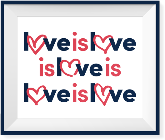 Print Loveislove Frame (600x536), Png Download