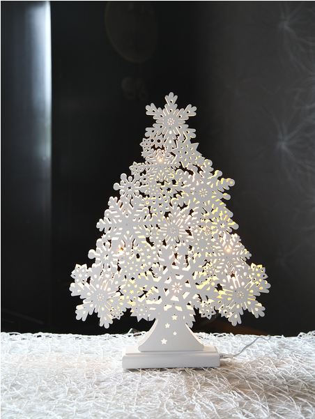 Table Decoration Snow - Елочка Снежинка (600x600), Png Download