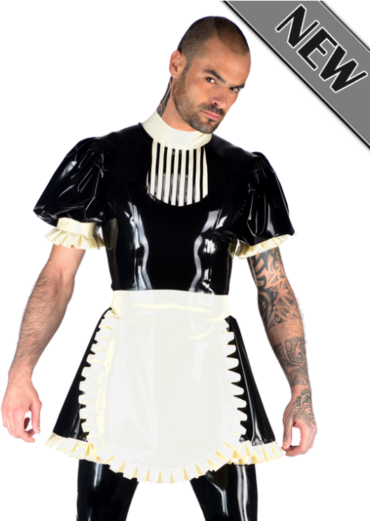 Missy Maid Outfit - Male Maid Outfit Latex (576x741), Png Download